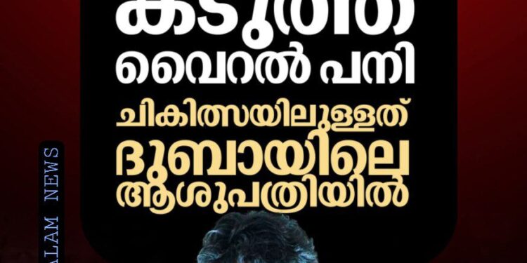 റാപ്പർ വേടന് കടുത്ത വൈറൽ പനി; ദുബായിലെ ആശുപത്രിയിൽ ചികിത്സയിൽ