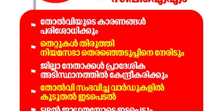 തിരിച്ചടി മറികടക്കാൻ സി.പി.ഐ.എം; നേതാക്കൾ താഴെത്തട്ടിലിറങ്ങും, തൊഴിലുറപ്പ് പദ്ധതിക്കെതിരെ വൻ പ്രക്ഷോഭം