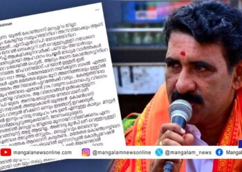 ‘ഇത് വാര്യംകുന്നന്റെ 1921 അല്ല, നരേന്ദ്രമോദി നയിക്കുന്ന 2026ൽ എത്തി, യൂത്ത് കോൺഗ്രസ് ജിഹാദി ഭീഷണി ഇങ്ങോട്ട് ഇറക്കരുത്’; ബി ഗോപാലകൃഷ്ണൻ