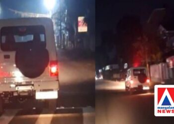 ​പോലീസ് ജീപ്പിൽ ഛർദ്ദിച്ച് അവശനായി ഡ്രൈവർ; മദ്യലഹരിയിൽ ജീപ്പുമായി ‘സാഹസിക യാത്ര’, കേസെടുക്കാതെ വിട്ടയച്ച് പോലീസ്